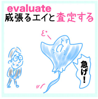 evaluate（査定する）