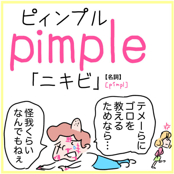 pimple（ニキビ）の覚え方