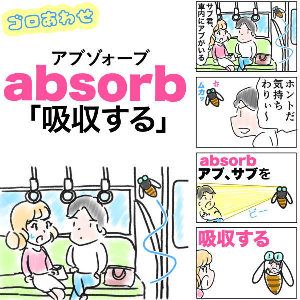 absorbの覚え方と発音